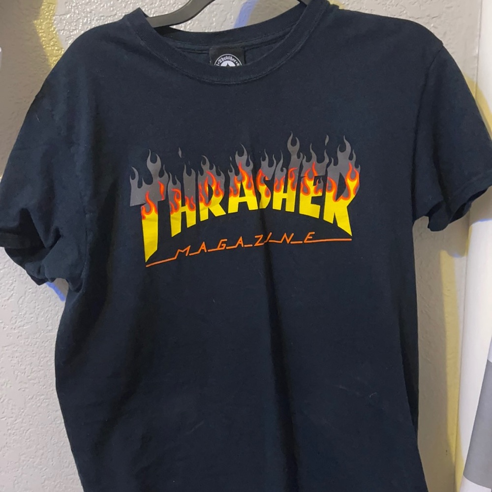 thrasher flames men’s shirt